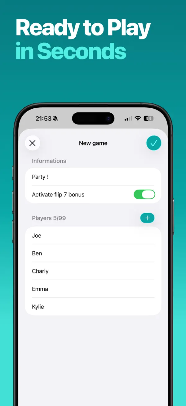 Flip screenshot: Instant rematch
