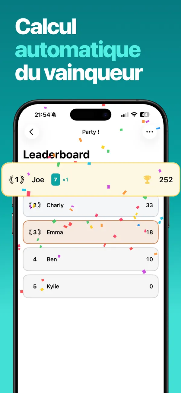 Flip, capture d’écran : Course aux 200 points