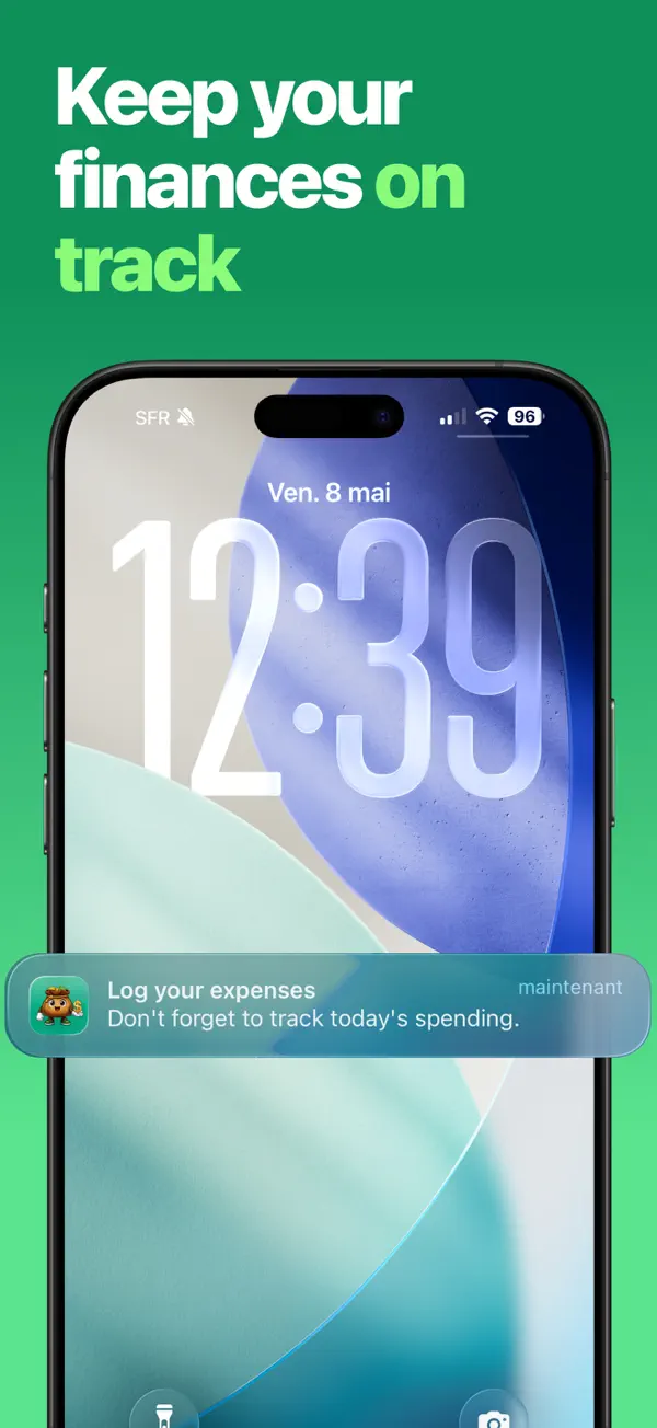 Budgy screenshot: Daily reminder